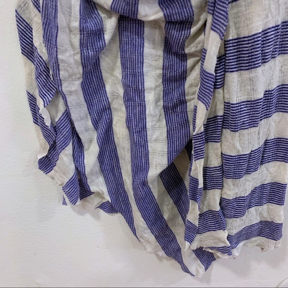 Free People Knotted Tunic Top Striped Sleeveless - Picture 5 of 6